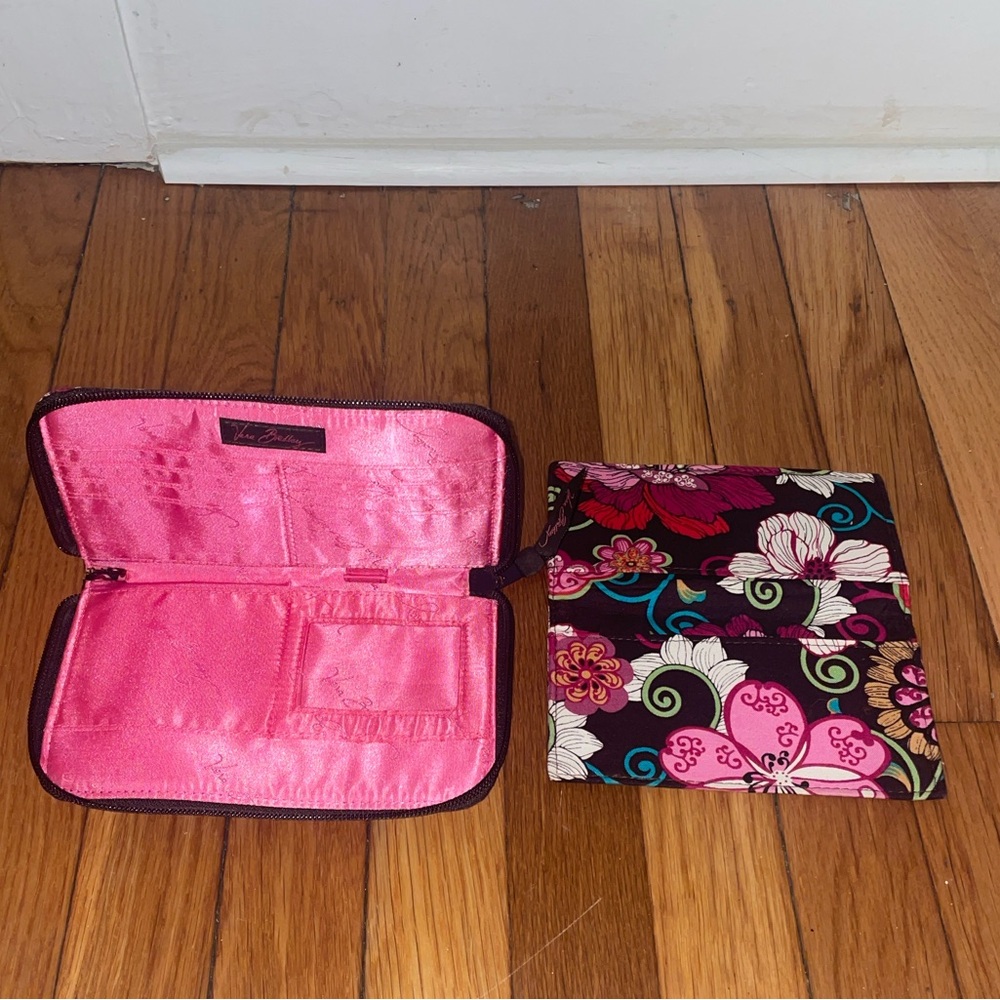 Retired Vera Bradley Mod Floral Wallet & Checkbook